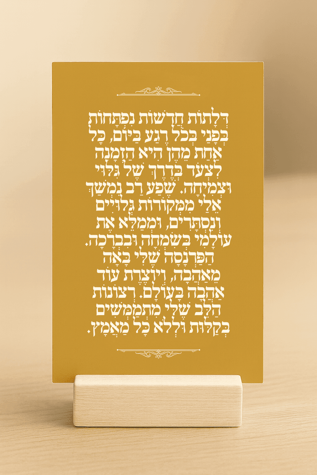 תפילה לדרך - קלף עומד